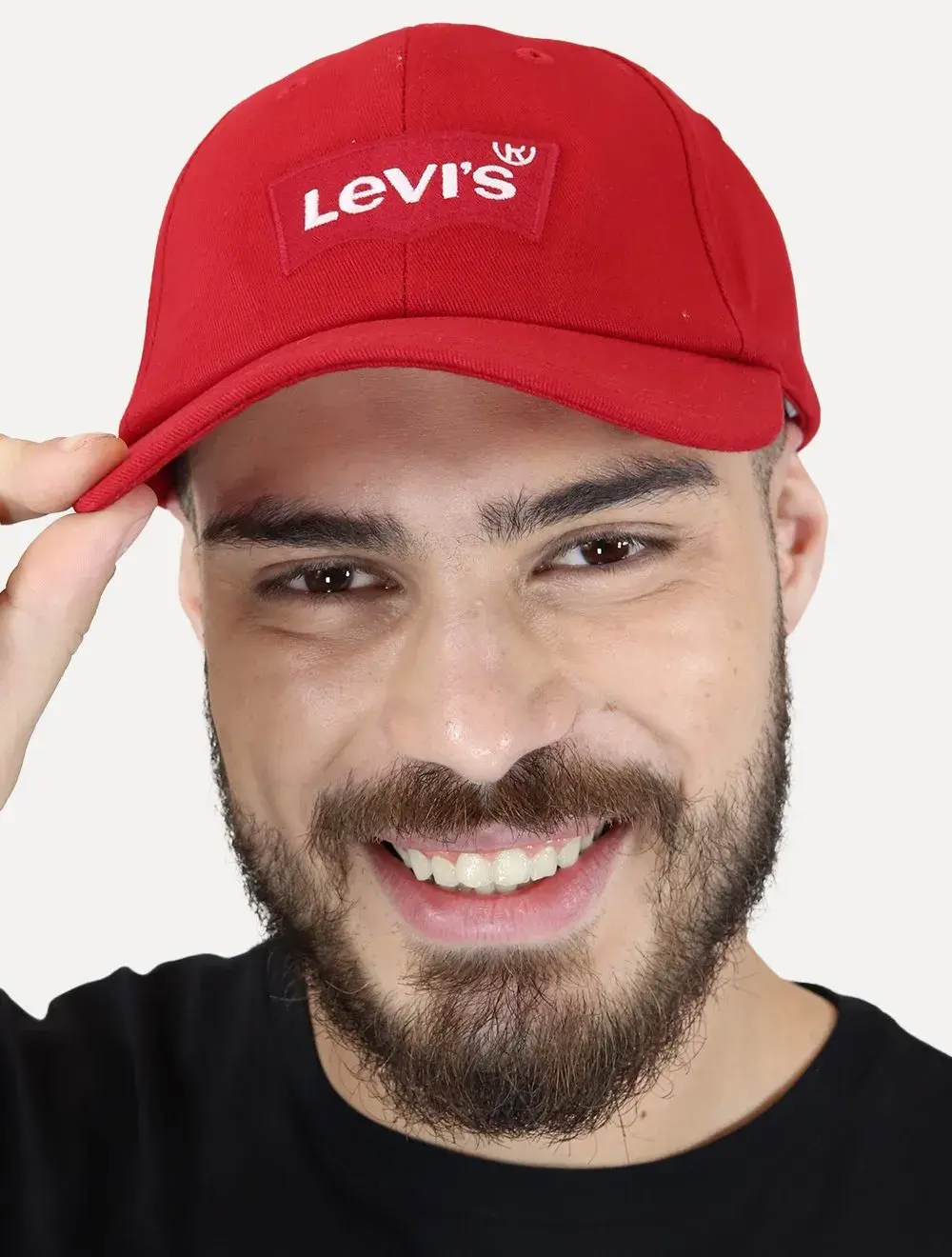Boné Levis Masculino Big Logo Batwing Vermelho