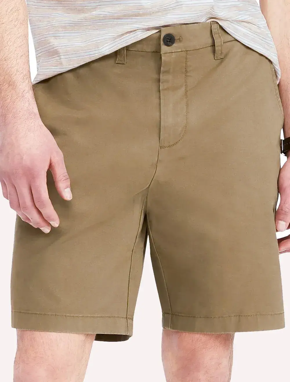 Bermuda Tommy Hilfiger Masculina de Sarja Stretch Cáqui