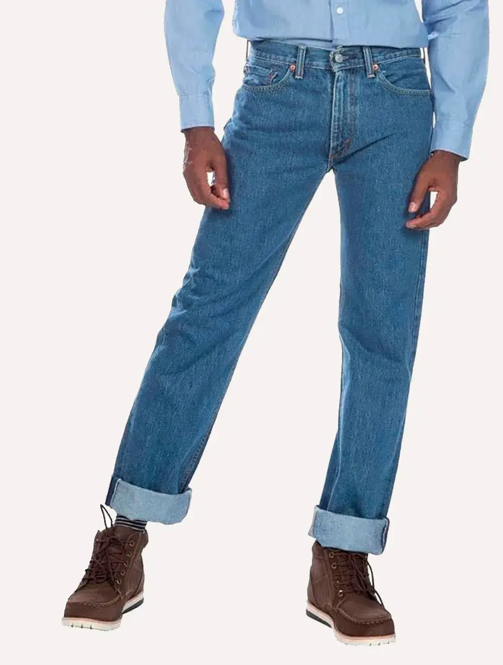 Calça Levis Jeans Masculina 505 Regular Light Azul