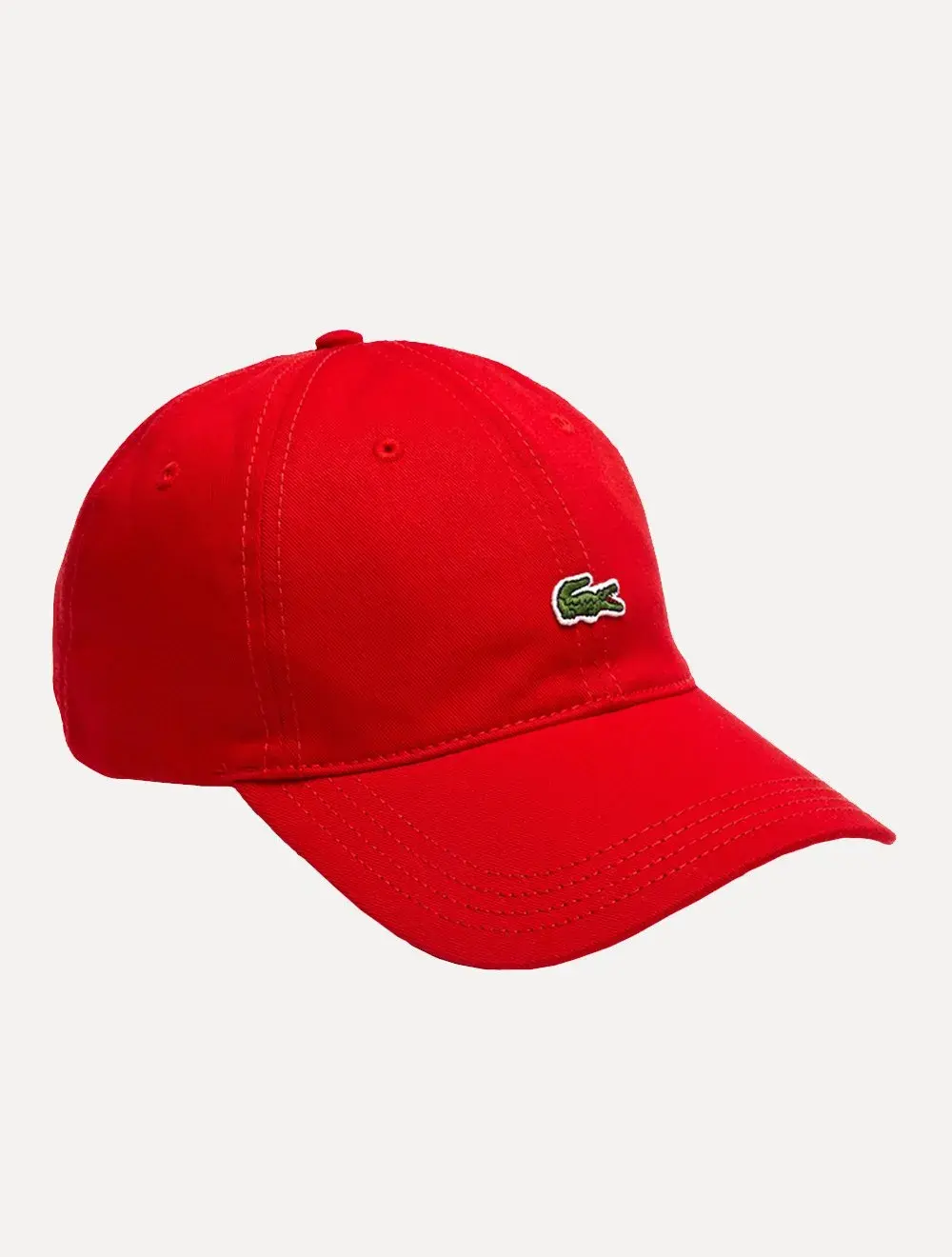 Boné Lacoste Masculino Casual Contrast Strep Logo Vermelho