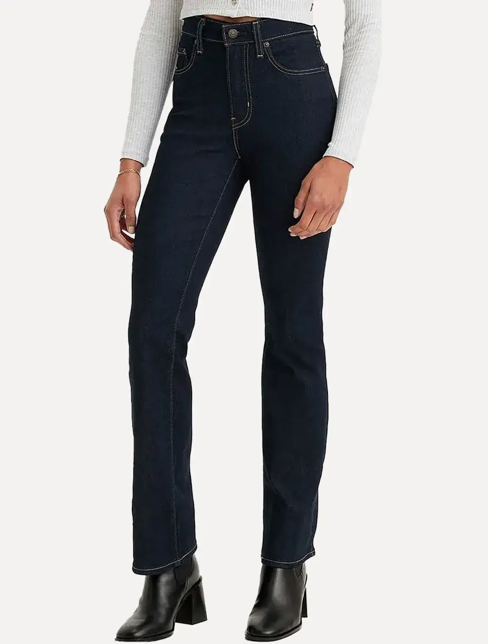 Calça Levis Jeans Feminina 725 High Rise Bootcut Azul Escuro