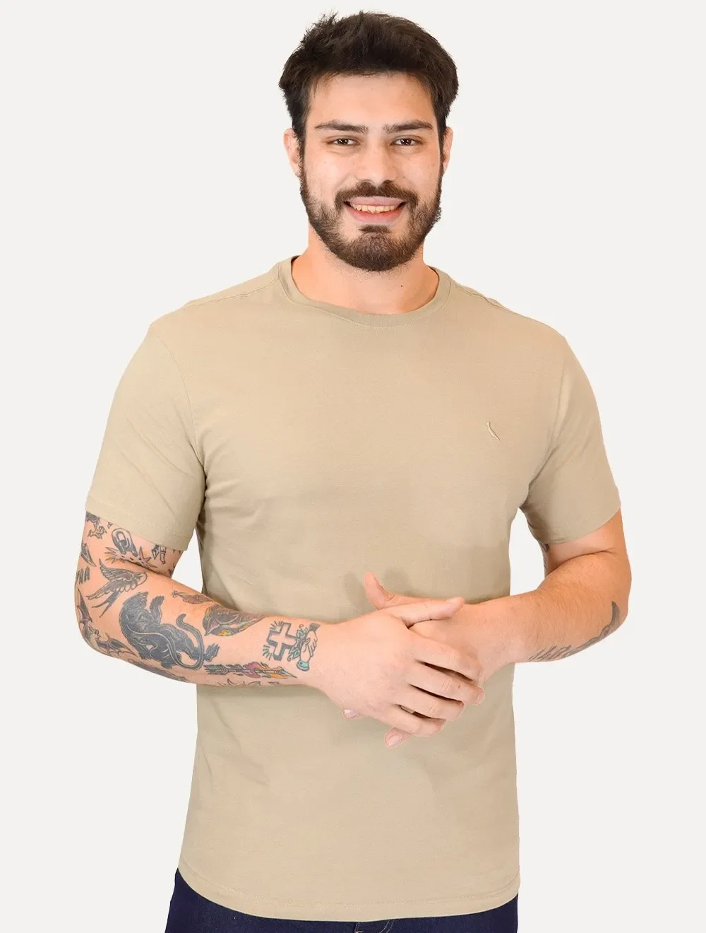 Camiseta Reserva Masculina Basic Woodpecker Cáqui — imagem 1