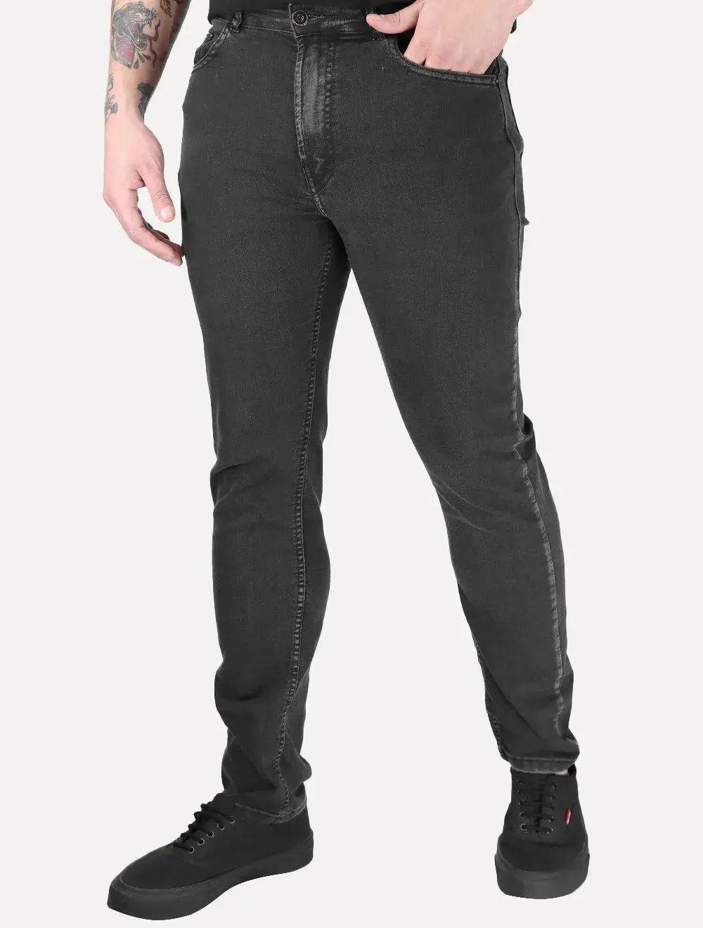 Calça Ellus Jeans Masculina Slim First Black Preto