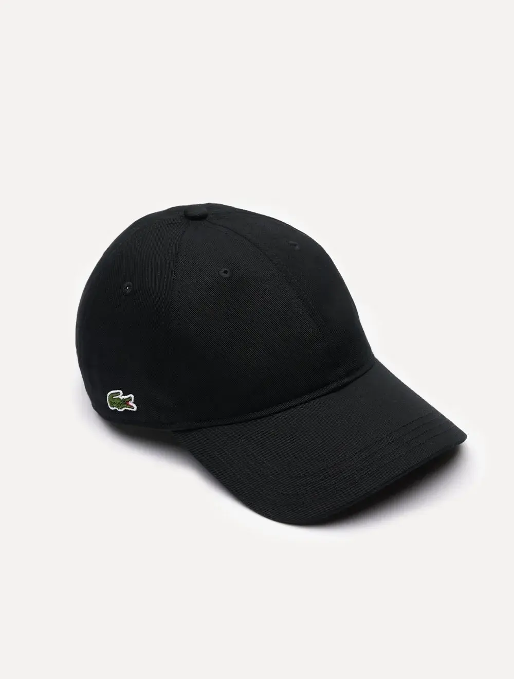 Boné Lacoste Masculino Casual Sarja Croco Preto
