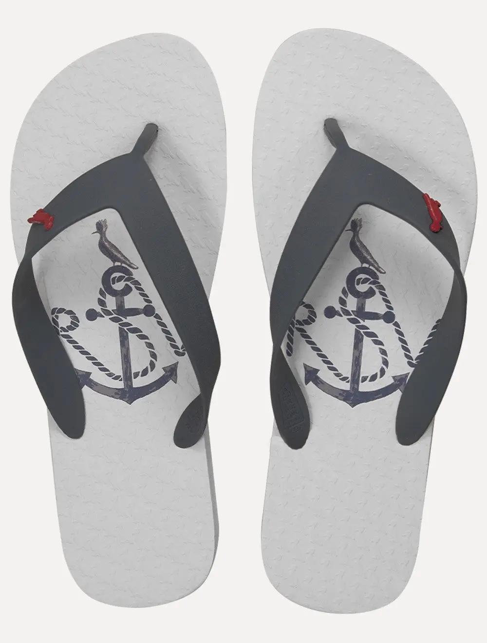 Chinelo Reserva Masculino Navy Anchor Branco
