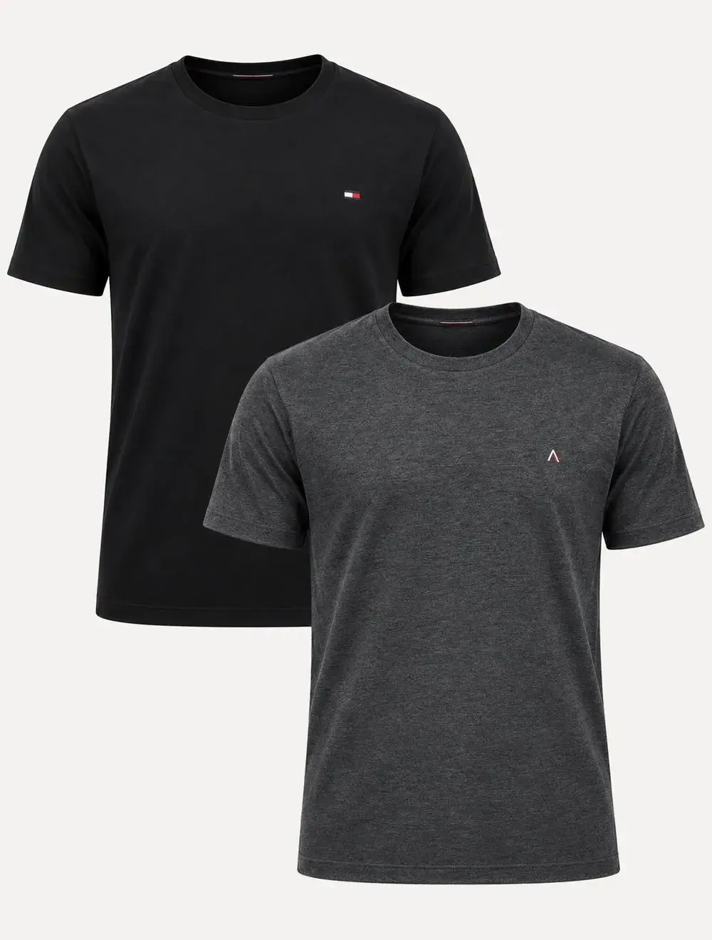 Kit Camisetas Tommy Hilfiger / Aramis | Preta / Grafite Mescla