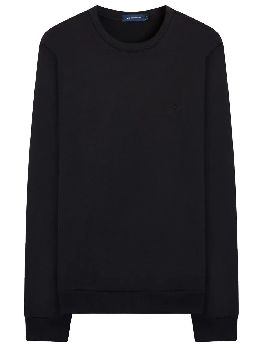 Blusa VR Tricot Masculina Crewneck Preta