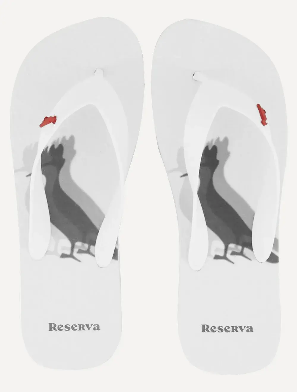 Chinelo Reserva Masculino Pica-Pau Blur Branco