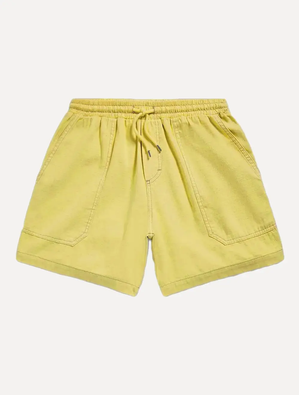 Bermuda Reserva Masculina Elástico Sarja Rústica Amarelo Mescla
