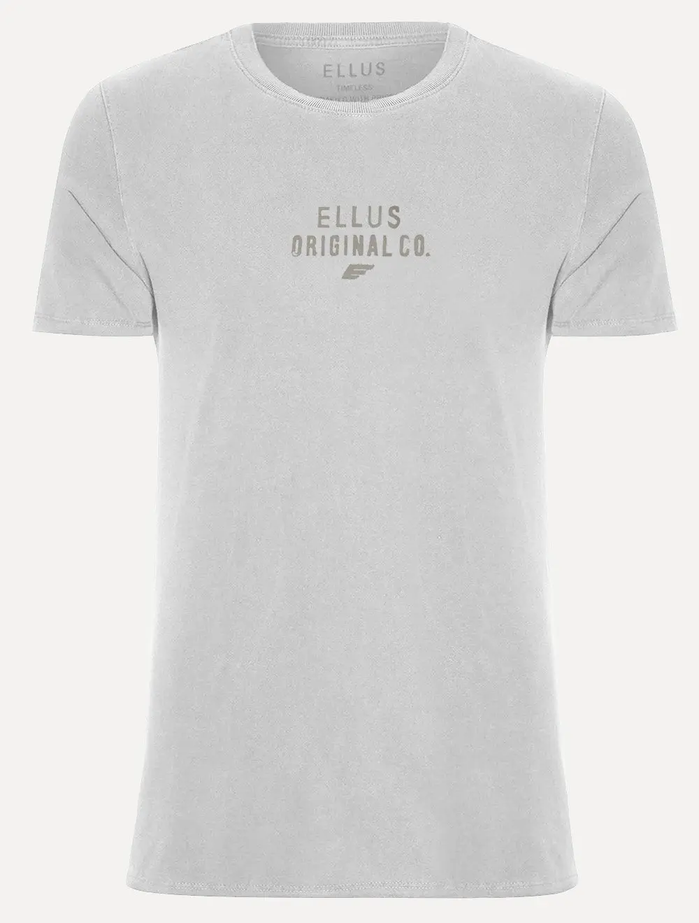 Camiseta Ellus Masculina Cotton Fine Washed Originals Cinza