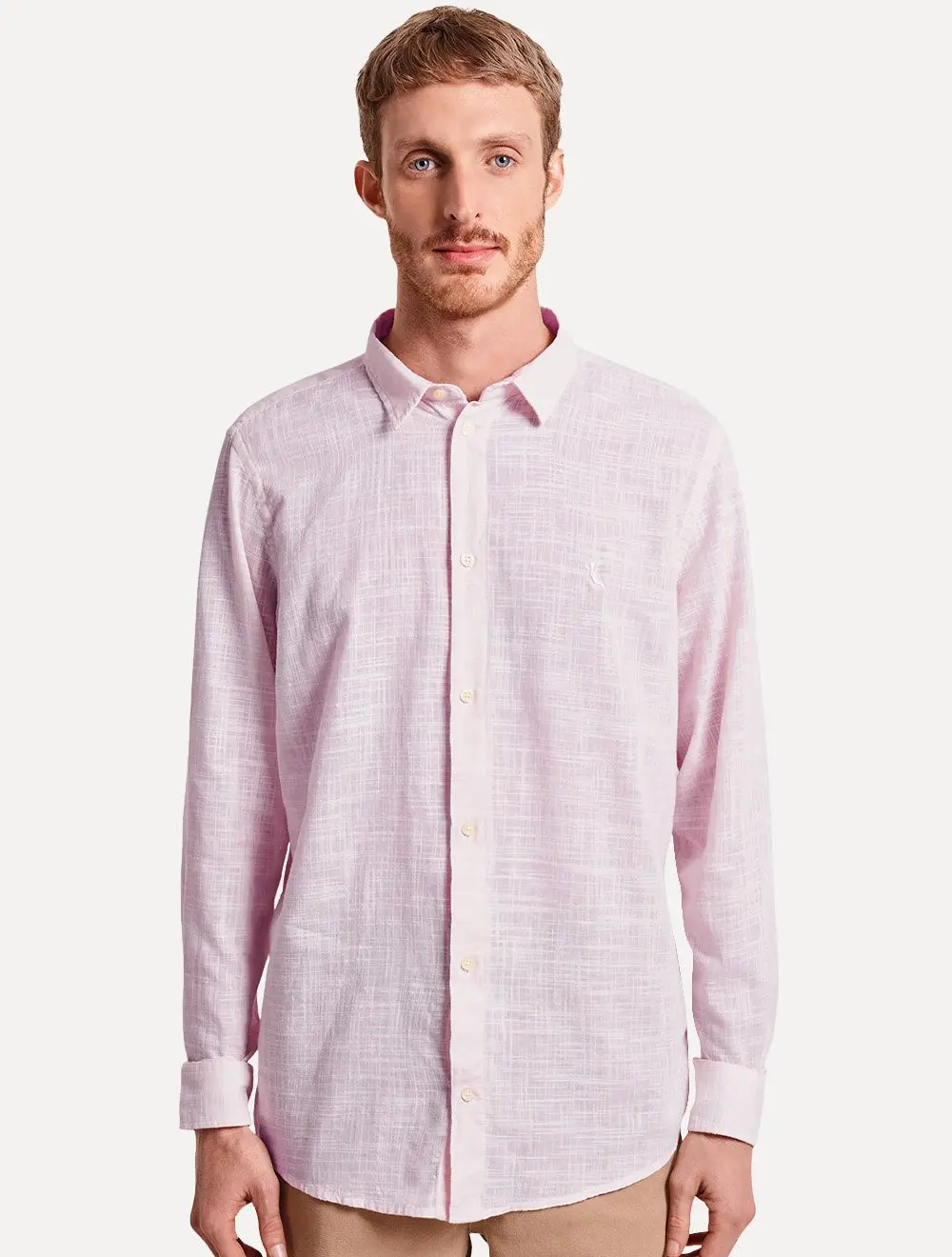 Camisa Reserva Masculina Flamê Leve Lilás Mescla