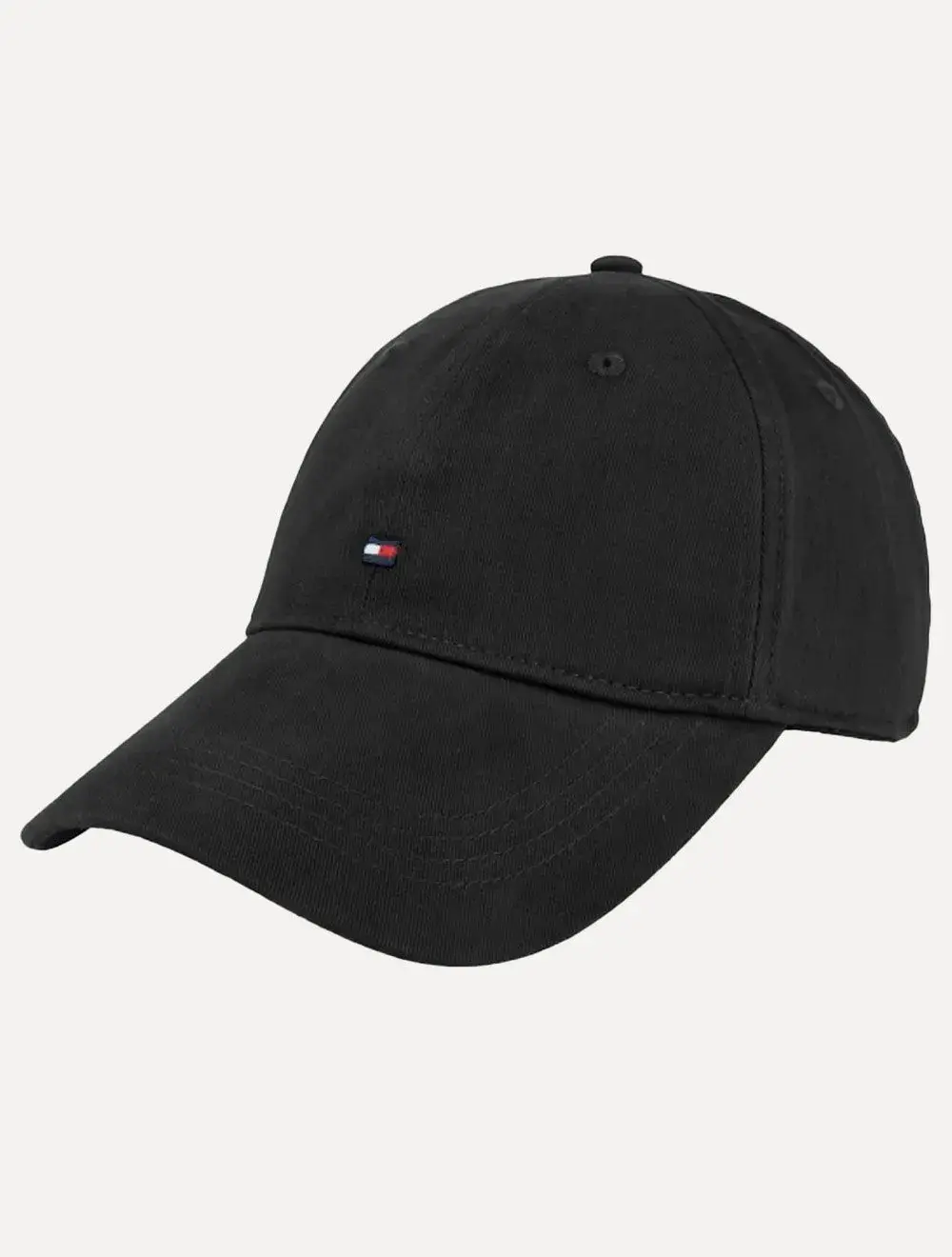 Boné Tommy Hilfiger Masculino Classic Cap Flag Tape Preto