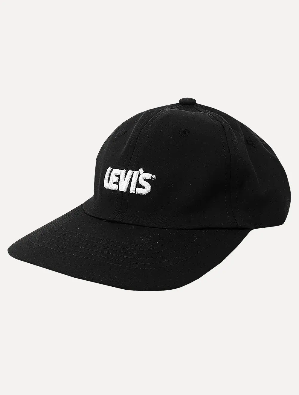 Boné Levis Masculino Poster Logo Flexfit Cap Preto