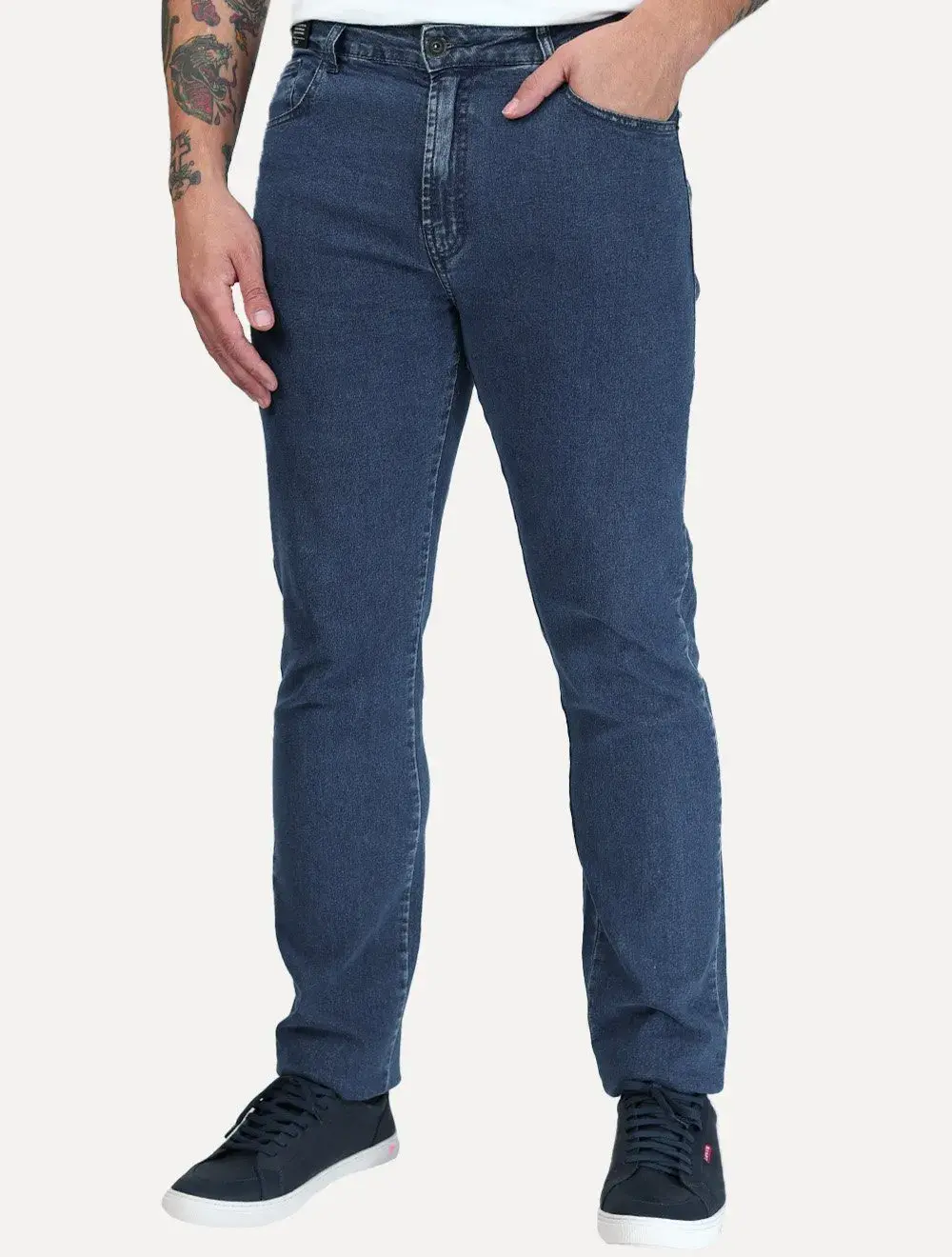 Calça Ellus Jeans Masculina Slim First Blue Azul Medio