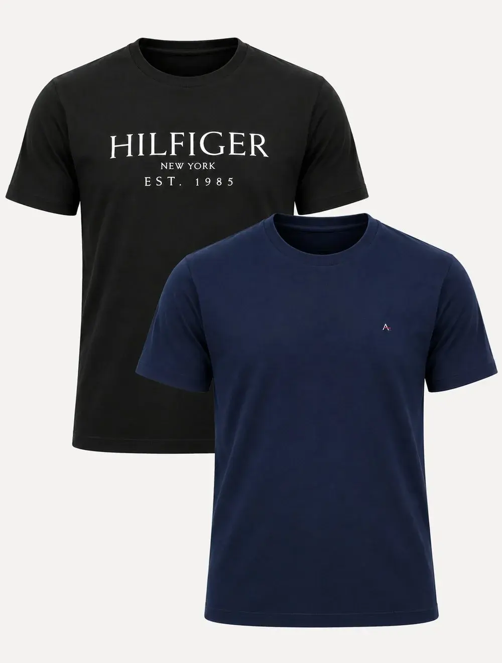 Kit Camisetas Tommy Hilfiger / Aramis | Preta / Azul Marinho