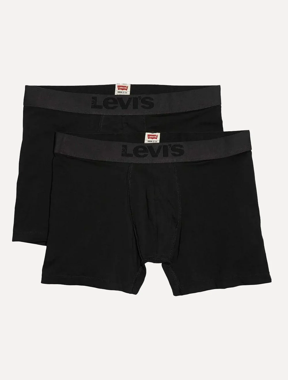 Cueca Levis Masculina Boxer Brief Gray Preta Pack 2UN — imagem 1