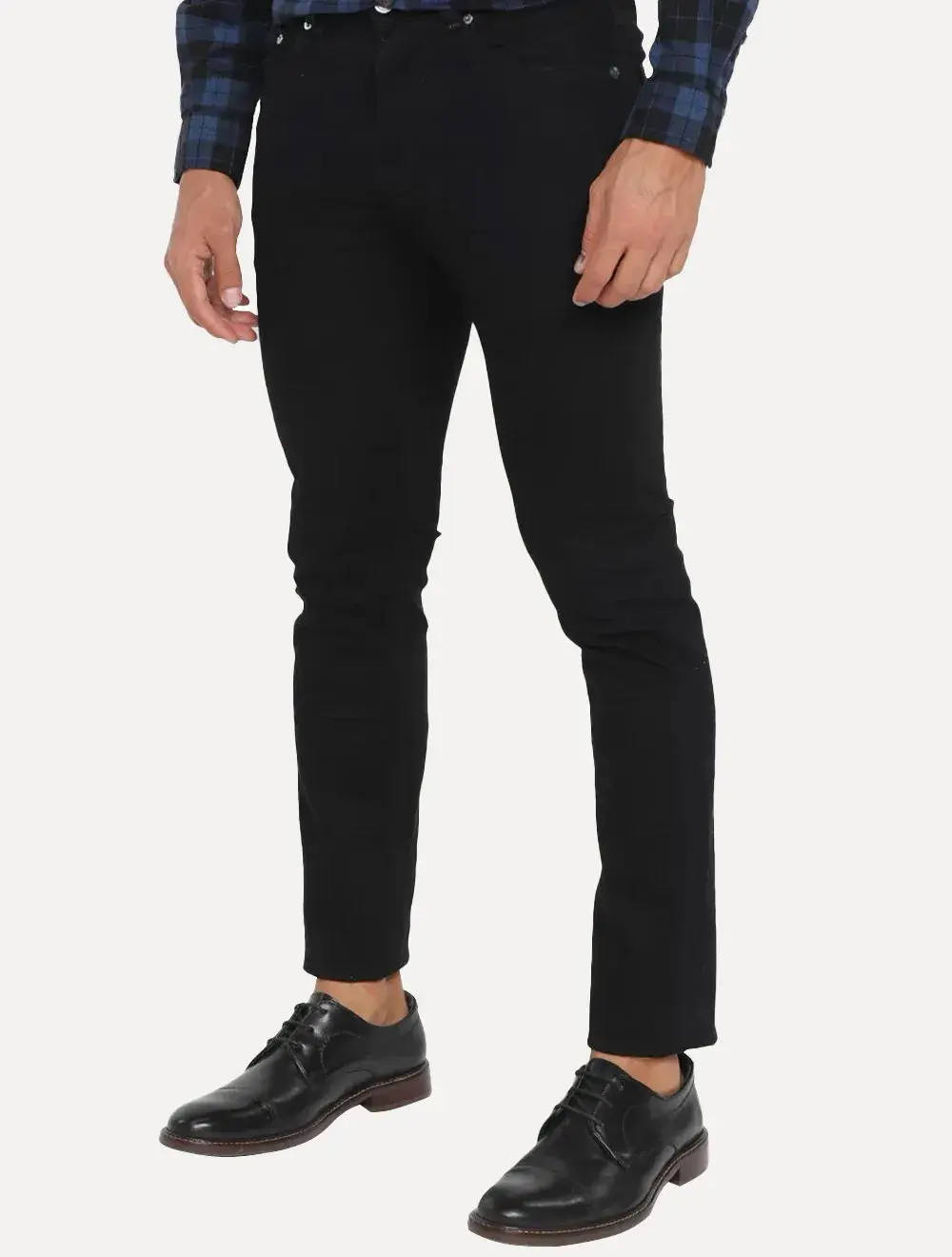 Calça Lacoste Jeans Masculina Slim Fit Cotton Denim Stretch Preta