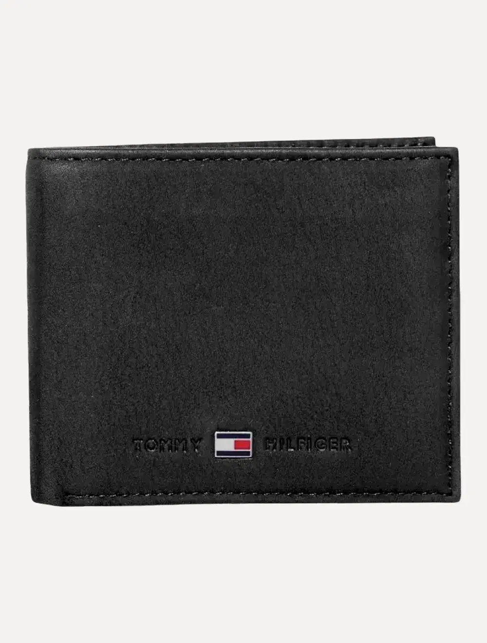 Carteira Tommy Hilfiger Masculina Couro Johnson Mini CC Wallet Preta