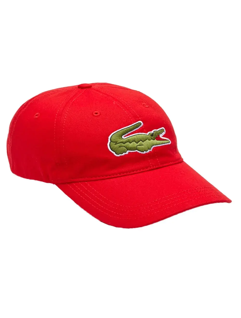 Boné Lacoste Masculino Casual Contrast Strep Big Logo Vermelho