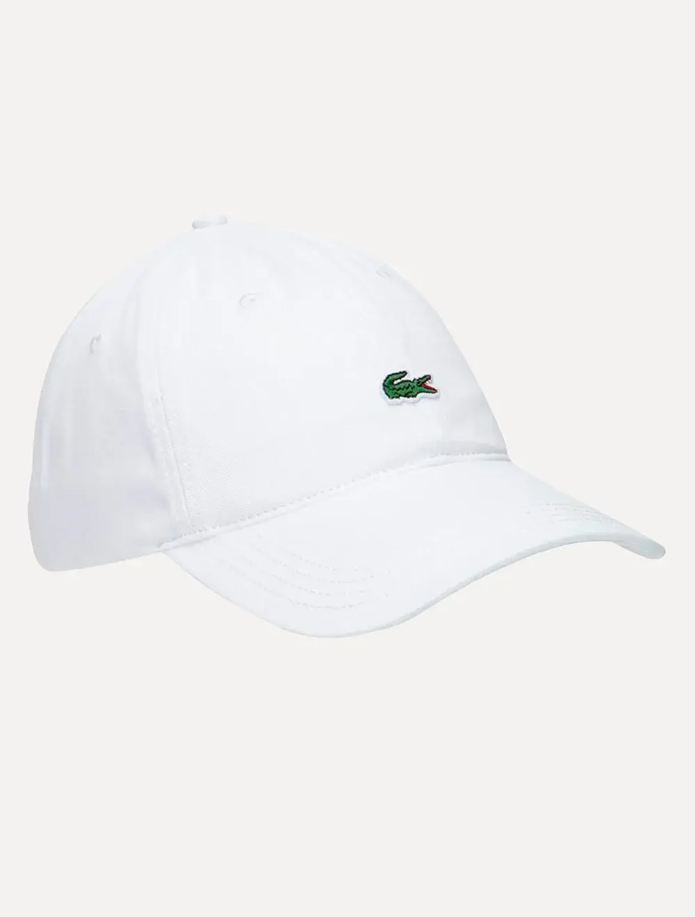 Boné Lacoste Masculino Casual Contrast Strep Logo Branco
