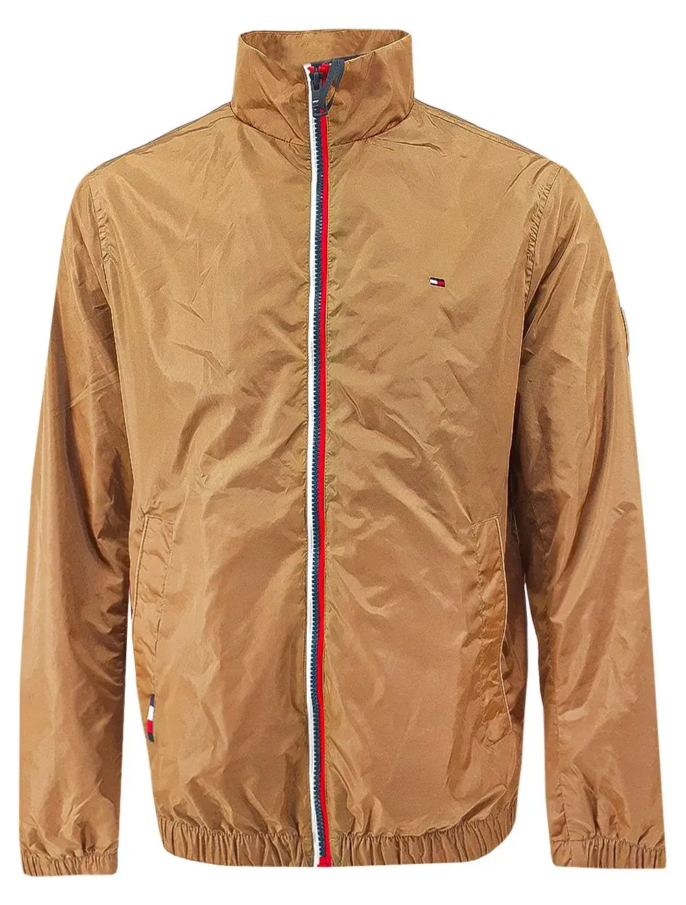 Jaqueta Tommy Hilfiger Masculina Windbreaker Flex Blouson Cáqui