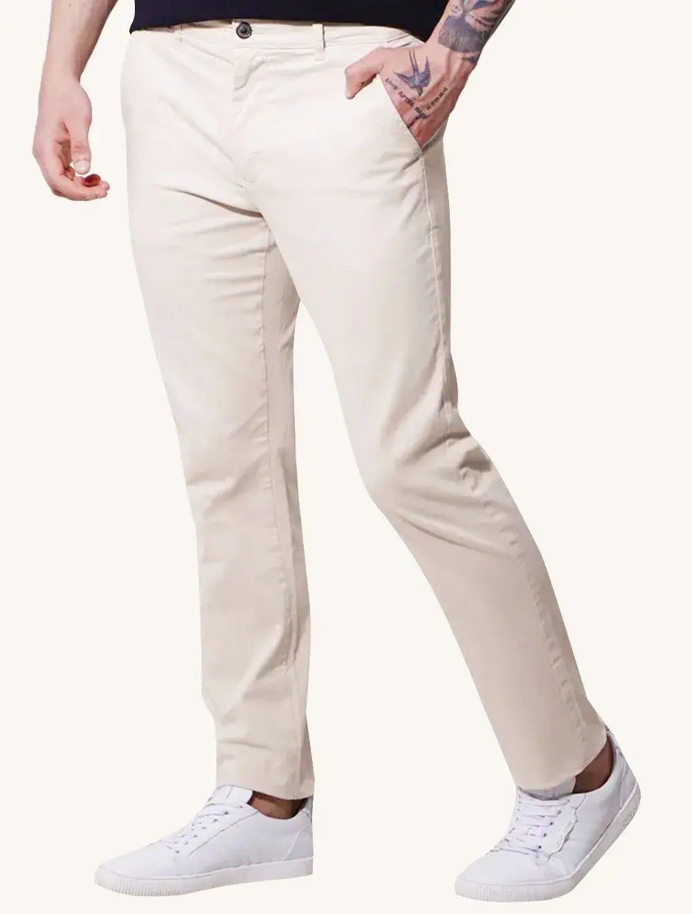 Calça Tommy Hilfiger Masculina de Sarja Brooklyn Areia