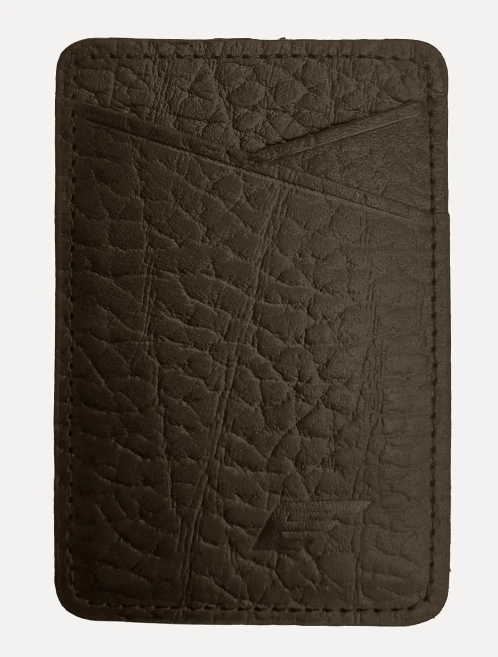 Carteira Ellus Masculina Porta-Cartão Couro Celular Marrom