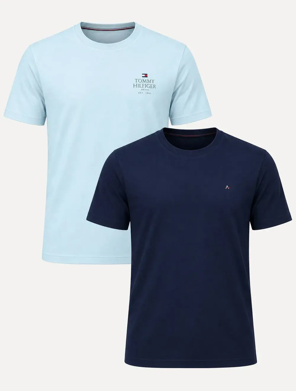 Kit Camisetas Tommy Hilfiger / Aramis | Azul Claro / Azul Marinho