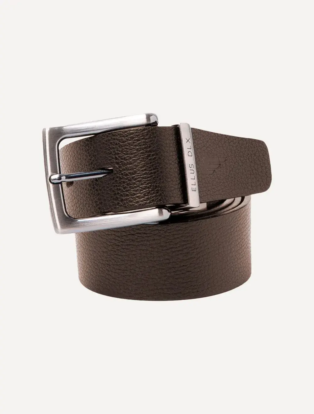 Cinto Ellus Masculino Couro Dupla Face Casual Marrom
