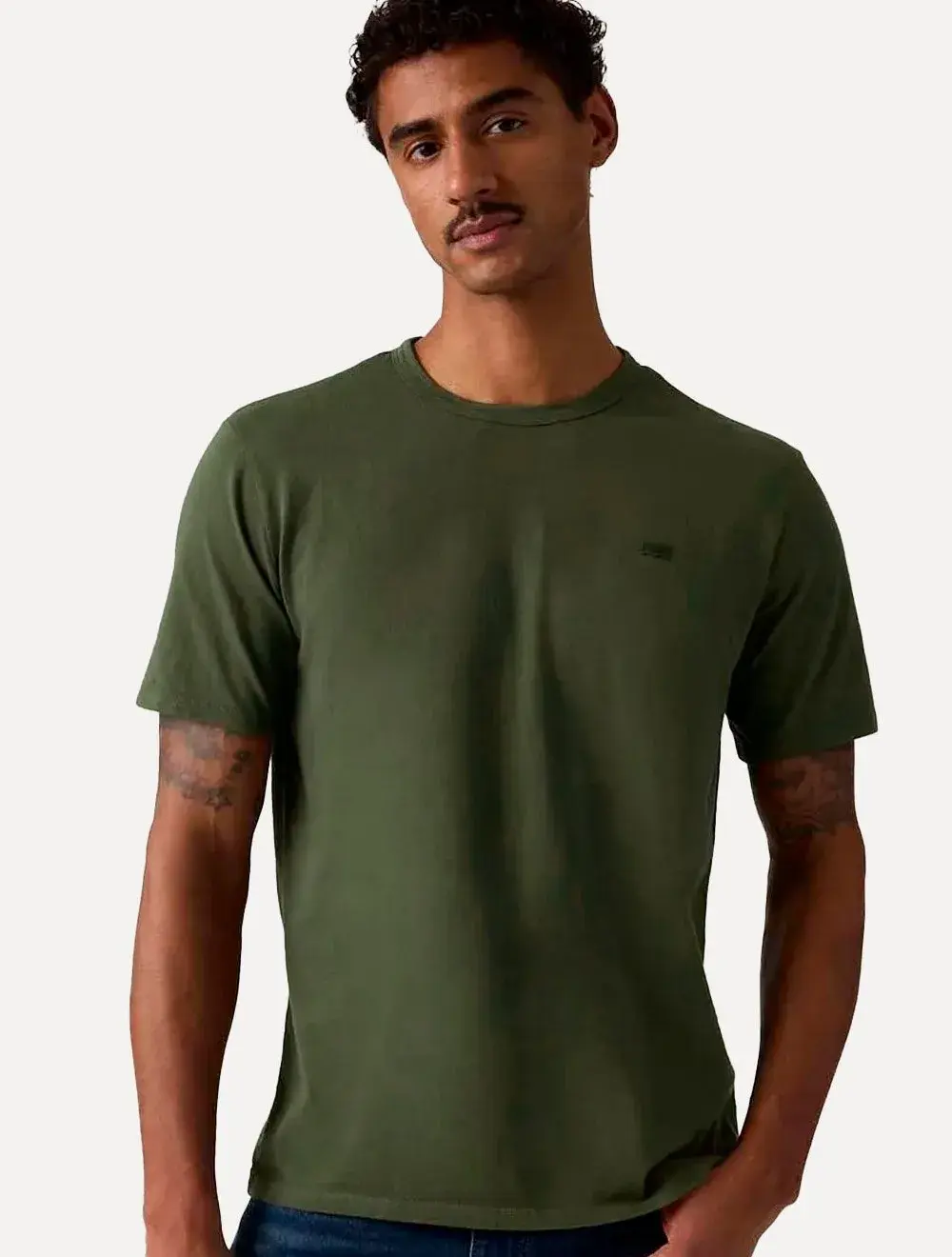 Camiseta Levis Masculina Classic Tonal SS Original HM Verde Musgo