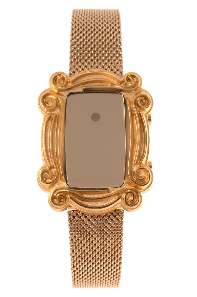 Relógio Digital Feminino Friends Olho Mágico Dourado