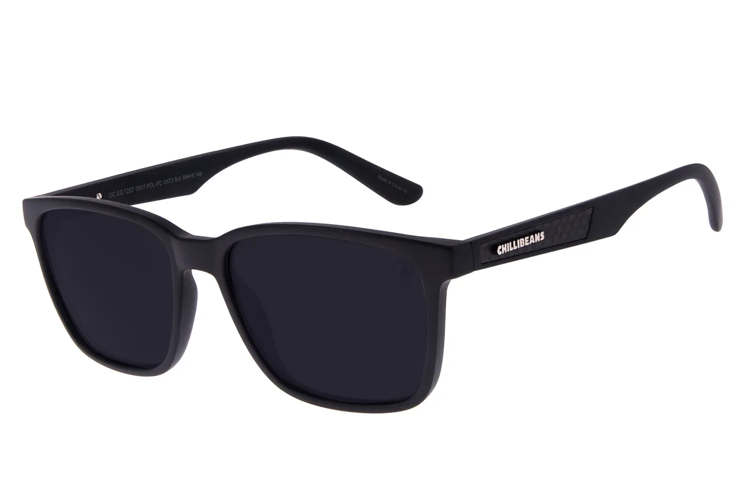 Óculos de Sol Masculino Chilli Beans Performance Polarizado Preto — imagem 1