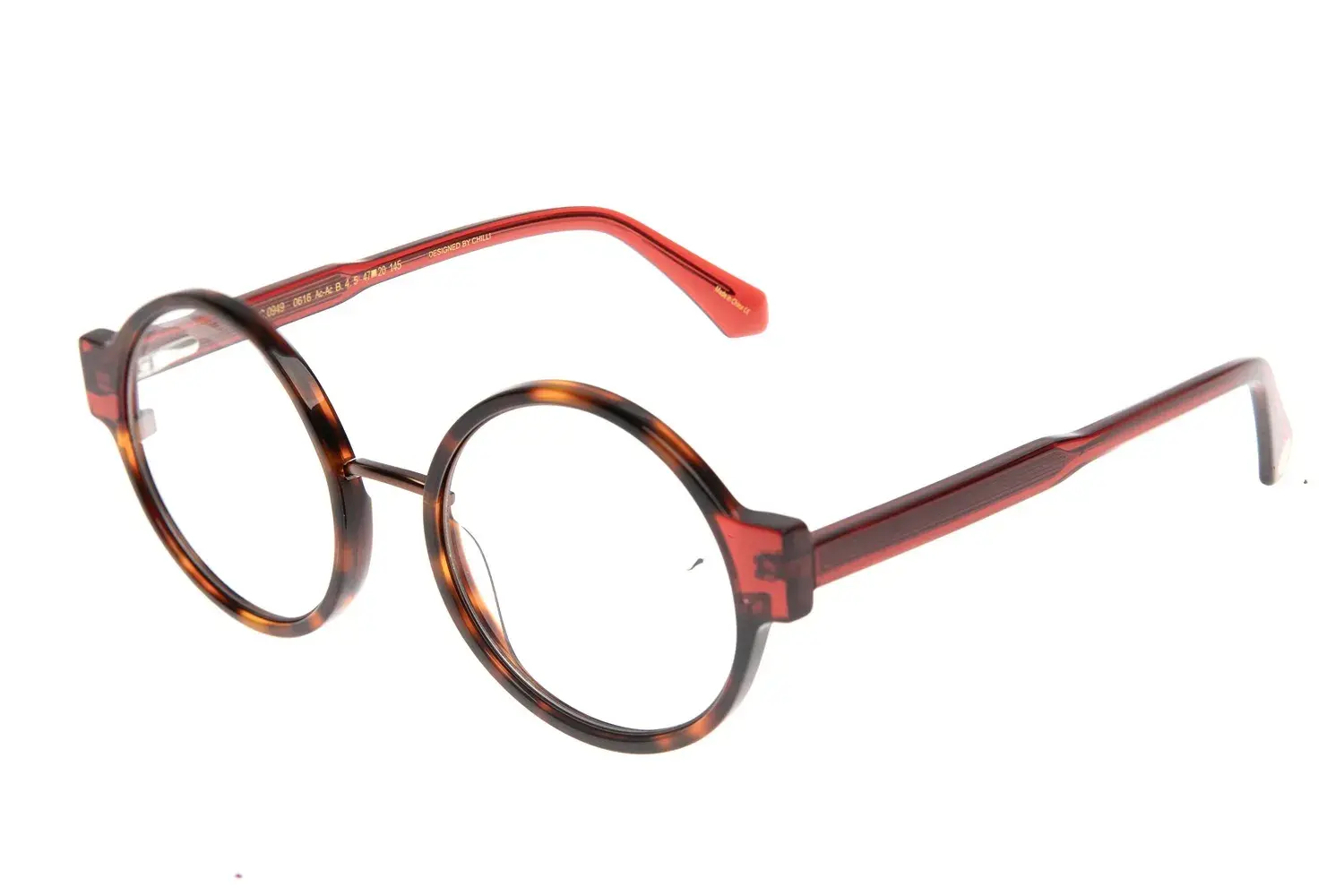 Armação Para Óculos de Grau Feminino Premium Redondo Vermelho