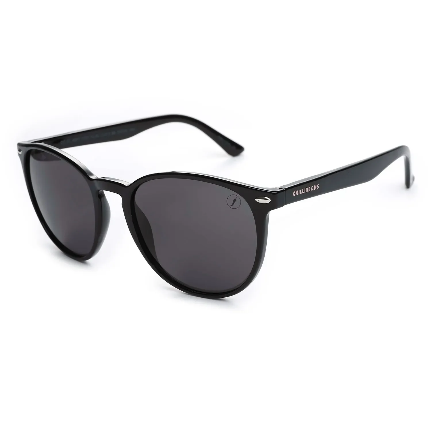 Óculos de Sol Feminino Chilli Beans Redondo Preto — imagem 1