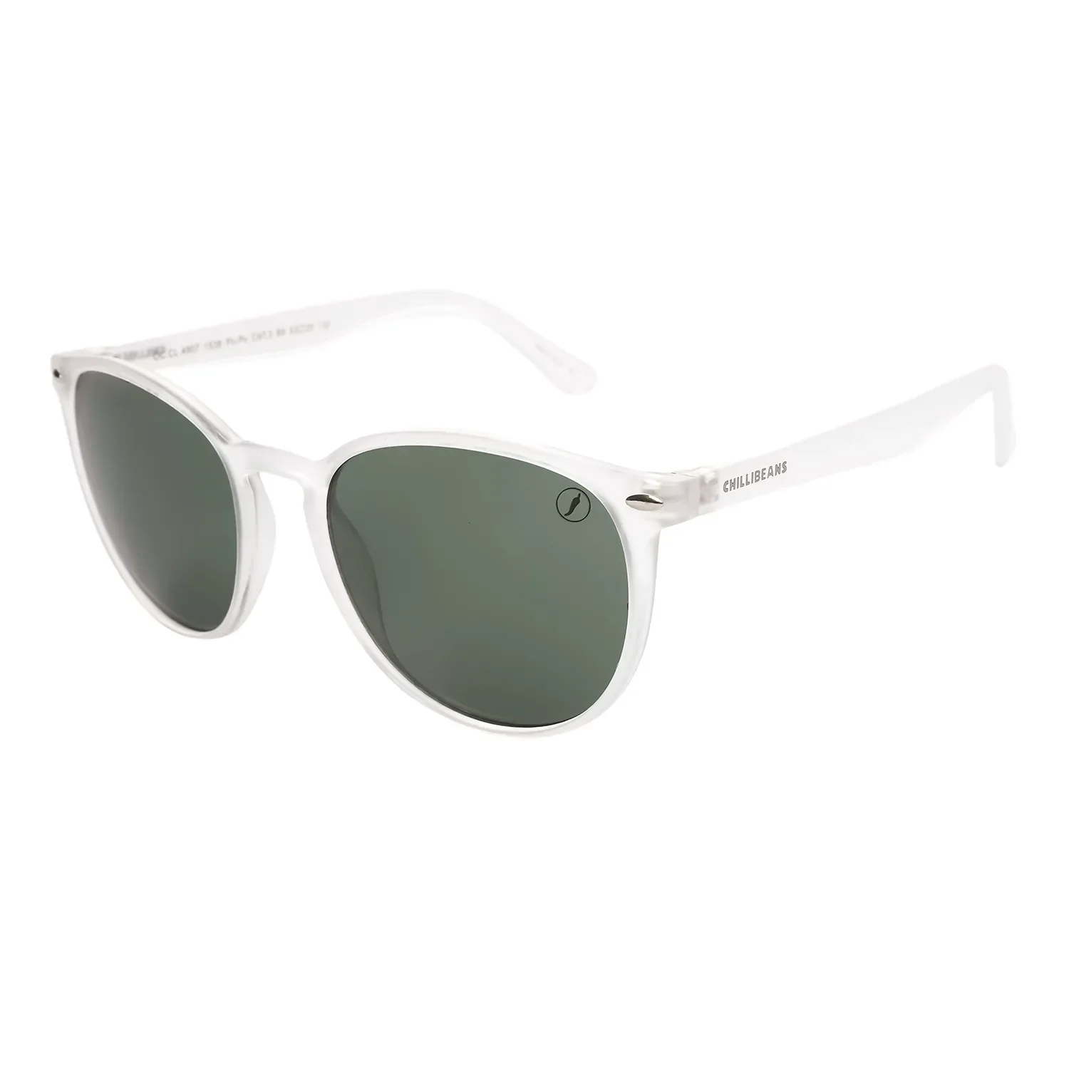 Óculos de Sol Feminino Chilli Beans Redondo Transparente — imagem 1