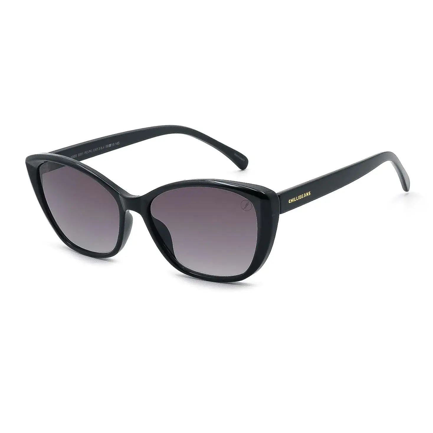 Óculos de Sol Feminino CHILLI BEANS Cat Degradê Preto