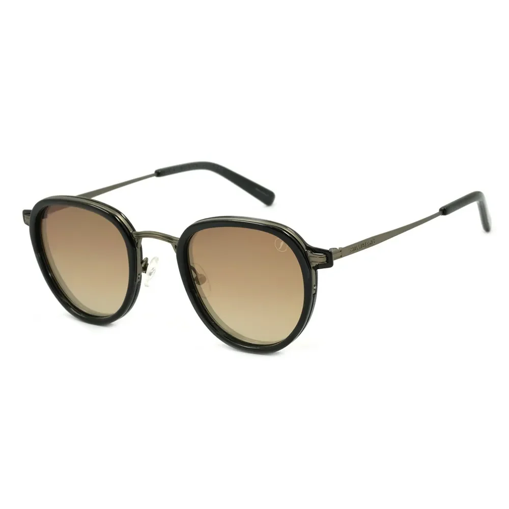 Óculos de Sol Feminino Chilli Beans Redondo Dourado — imagem 1