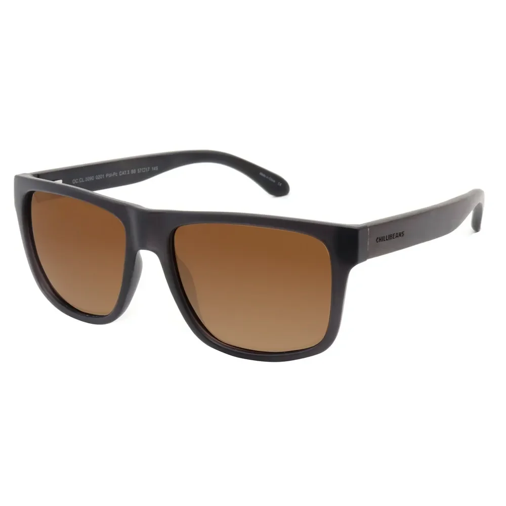 Óculos de Sol Masculino Chilli Beans Quadrado Marrom — imagem 1