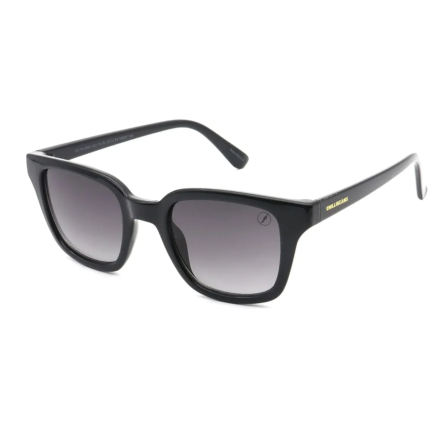 Óculos de Sol Unissex Teen Chilli Beans Quadrado Degradê Preto