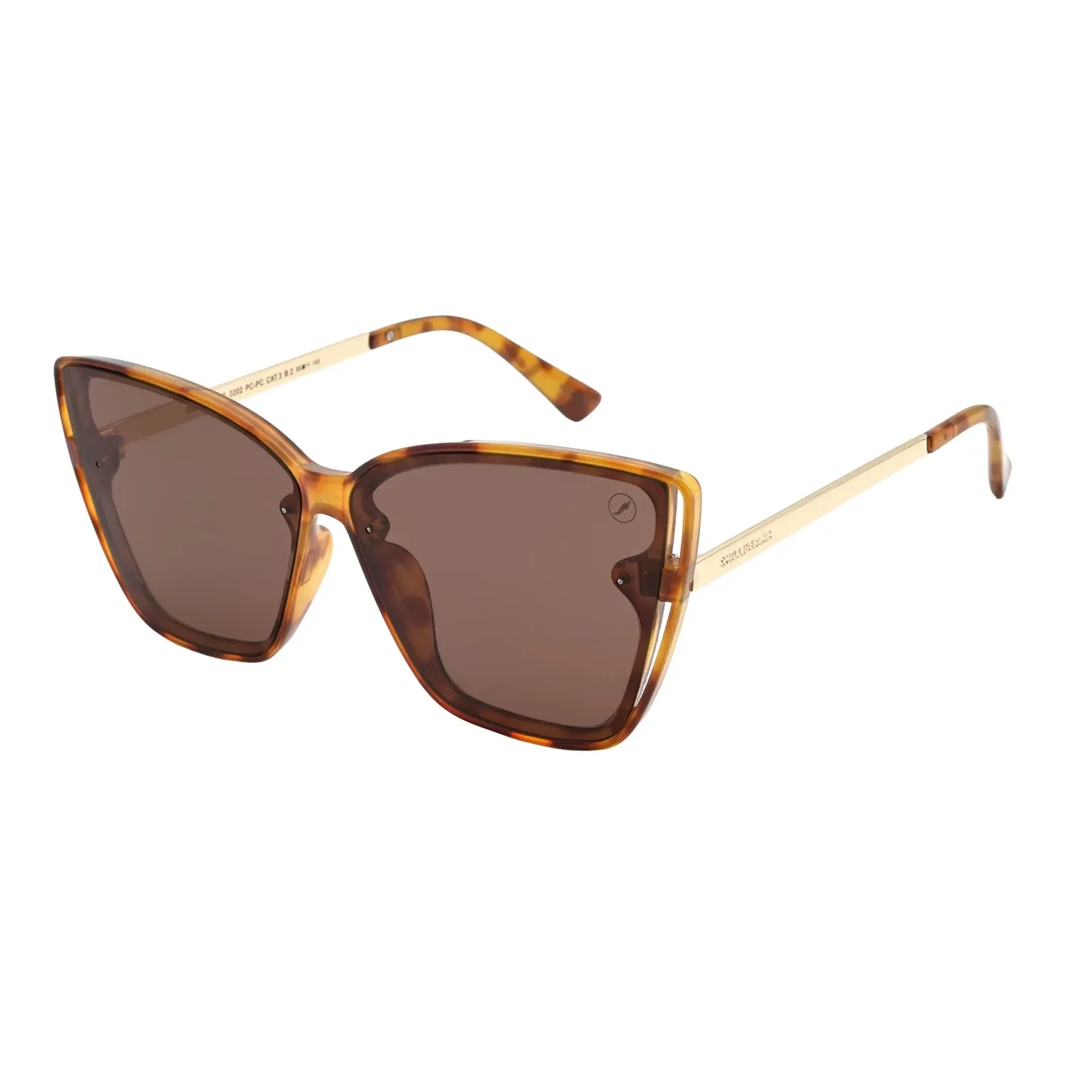 Óculos de Sol Feminino Chilli Beans Quadrado Marrom — imagem 1