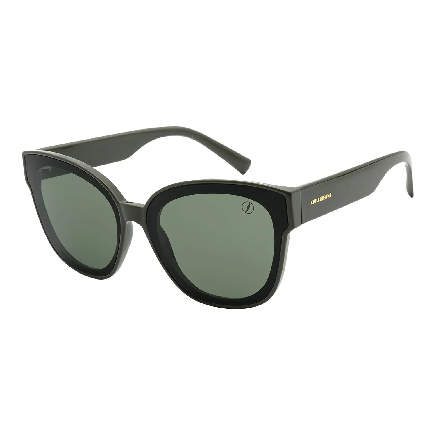 Óculos de Sol Feminino Chilli Beans Quadrado Verde — imagem 1