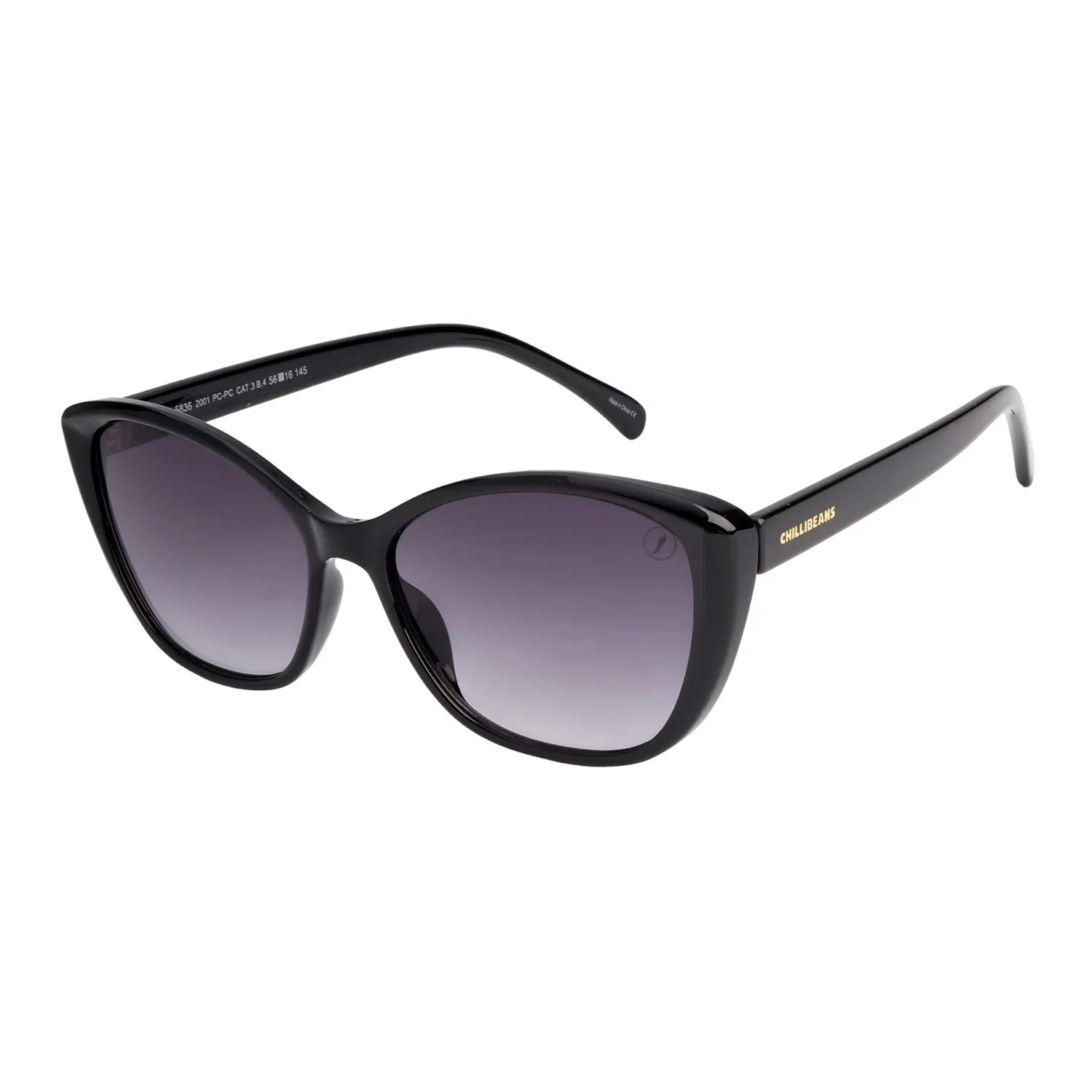 Óculos de Sol Feminino Chilli Beans Cat Preto — imagem 1
