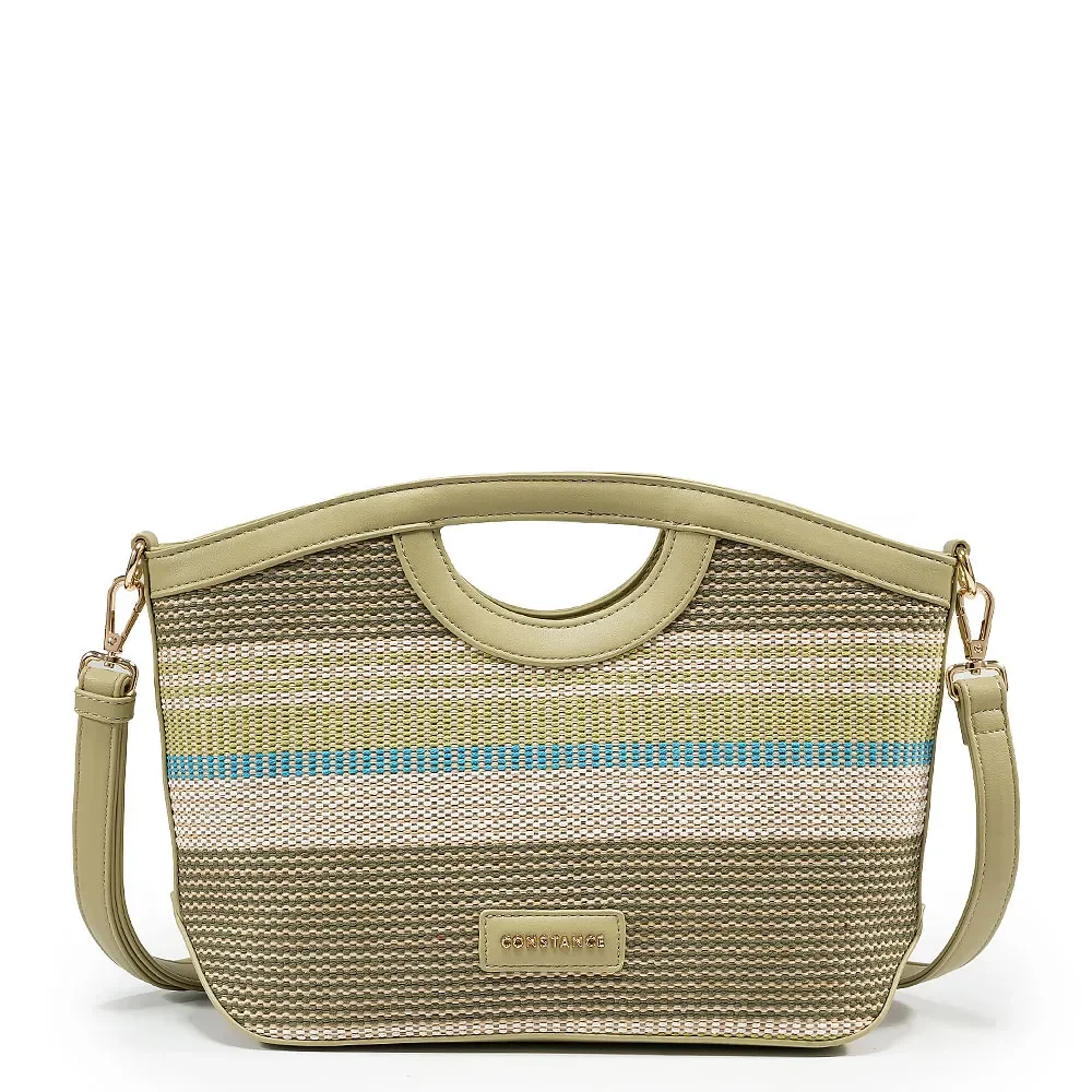 Bolsa de Mão Listrada Verde — imagem 1