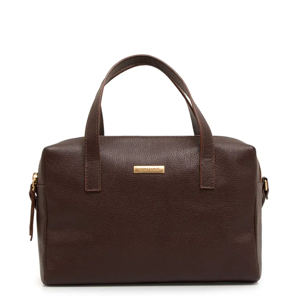 Bolsa Baú Couro Chocolate