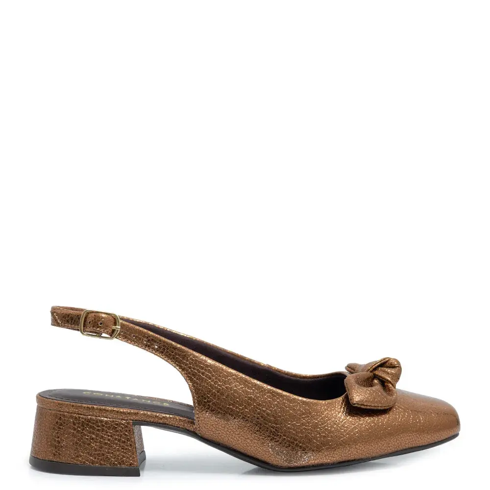 Scarpin Bronze Laço