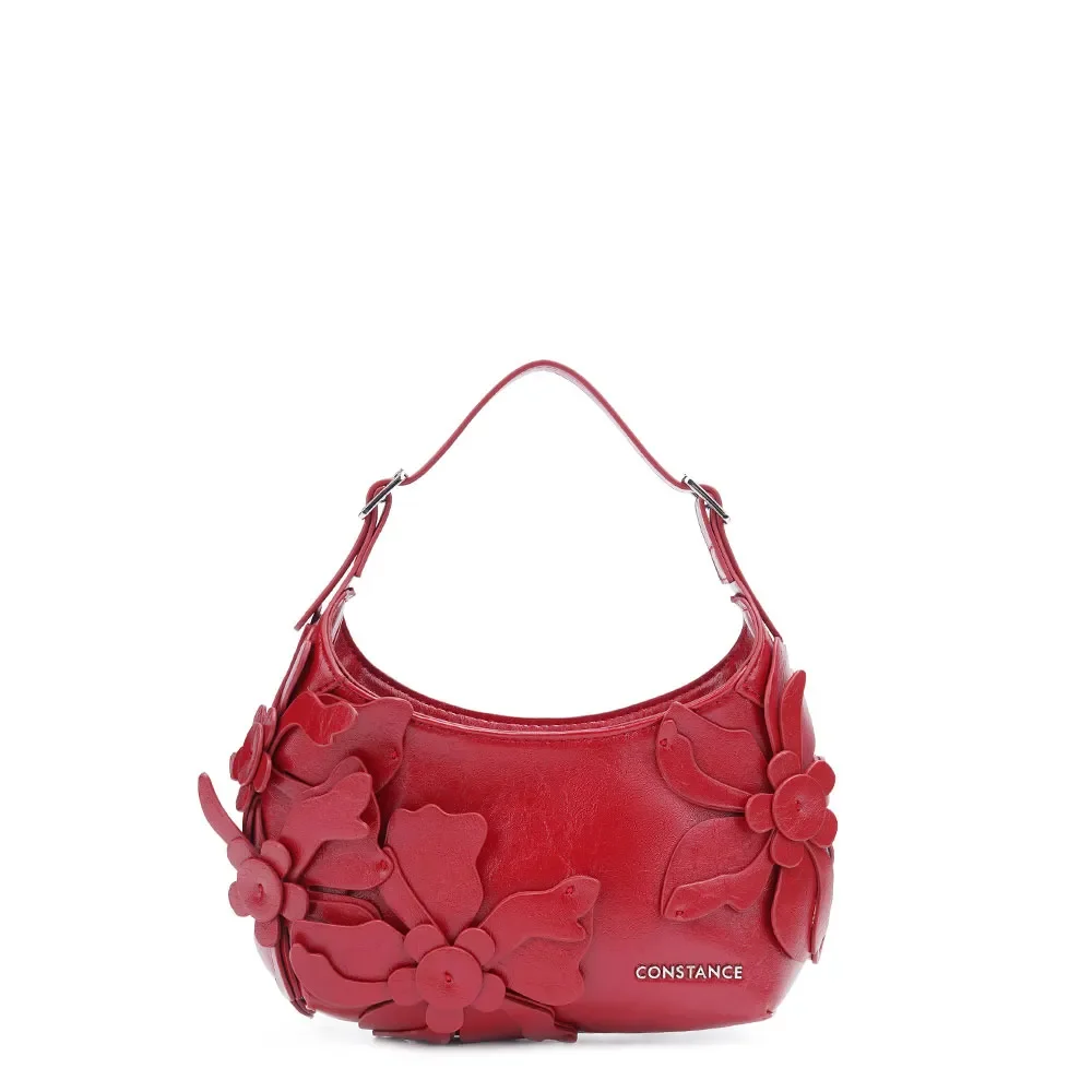 Bolsa Pequena Flores Vermelha — imagem 1
