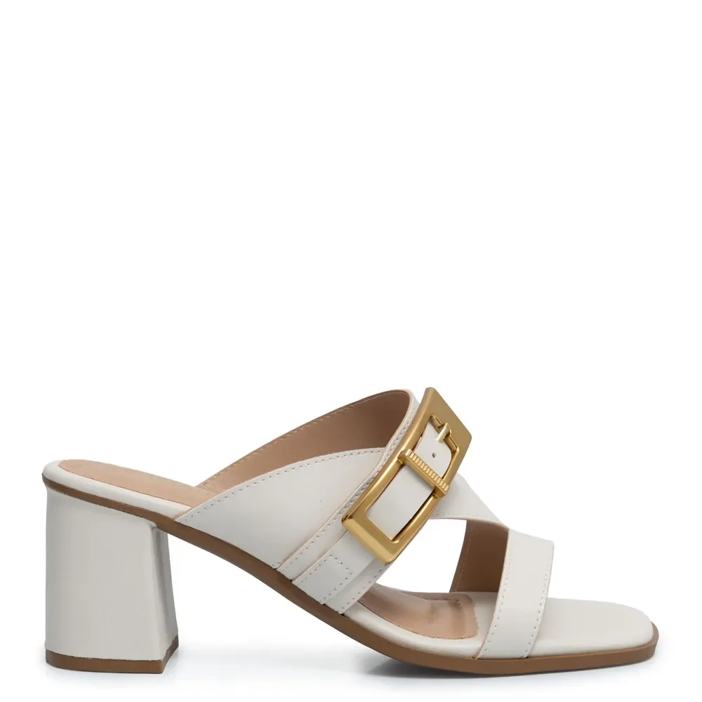 Tamanco Off White Fivela — imagem 1