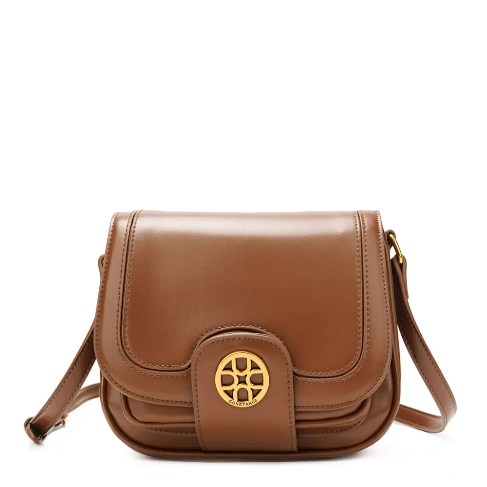 Bolsa Tiracolo Estruturada Marrom — imagem 1