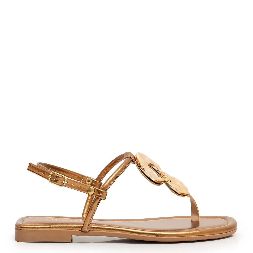Rasteira Bronze Enfeite — imagem 1