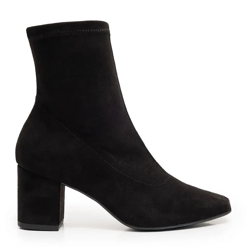 Bota Preta Stretch Camurça